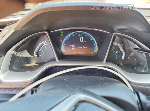 19XFC2F7XGE065683 2016 HONDA CIVIC Gray Вид щитка приладів