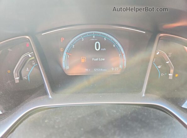 19XFC2F7XGE090504 2016 HONDA CIVIC Black Вид щитка приладів