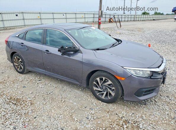 19XFC2F7XJE003496 2018 HONDA CIVIC Серый Передняя правая четверть