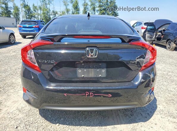 19XFC2F80JE000633 2018 HONDA CIVIC Black Widok z tyłu