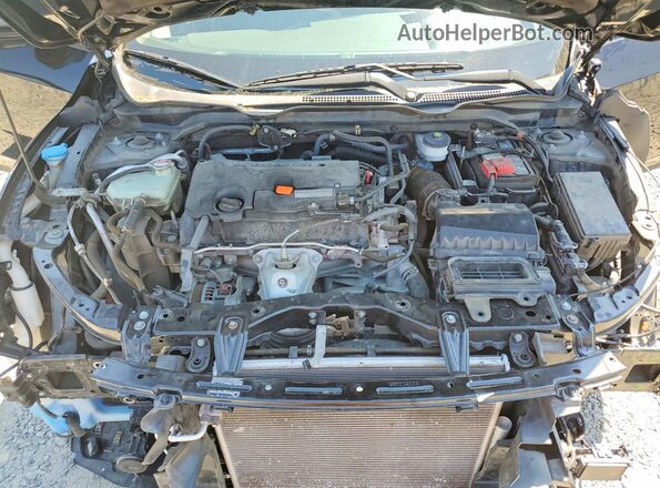 19XFC2F80JE000633 2018 HONDA CIVIC Black Widok wnętrza z tyłu