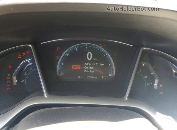 19XFC2F80JE202727 2018 HONDA CIVIC Серый Вид щитка приборов