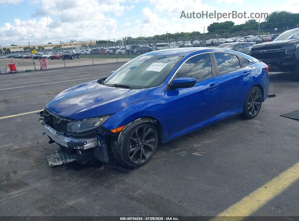 19XFC2F80LE020772 2020 HONDA CIVIC Синий Передняя левая четверть