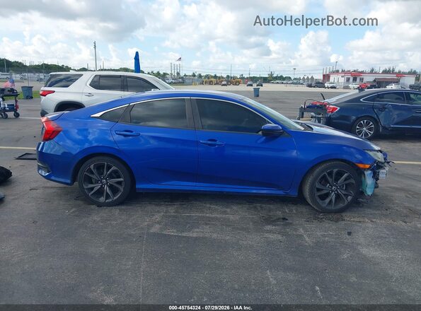 19XFC2F80LE020772 2020 HONDA CIVIC Синий Панорамный вид салона 360°