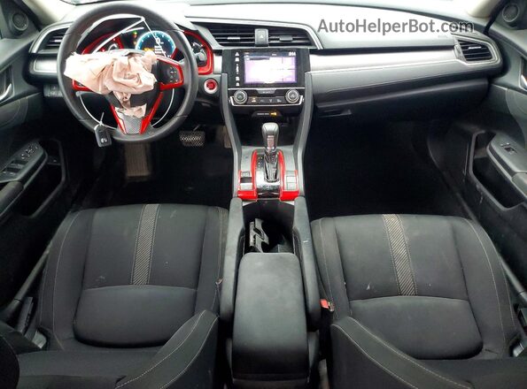 19XFC2F81HE074606 2017 HONDA CIVIC Black Dashboard view