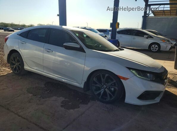 19XFC2F81KE019886 2019 HONDA CIVIC White წინა მარჯვენა