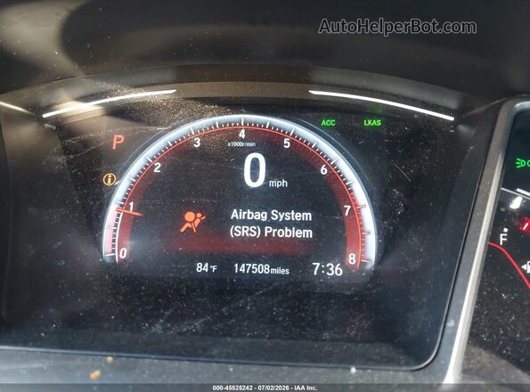 19XFC2F81KE026708 2019 HONDA CIVIC Blue Հետևի նստատեղերի տեսք