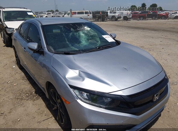 19XFC2F81KE037305 2019 HONDA CIVIC Silver წინა ხედი