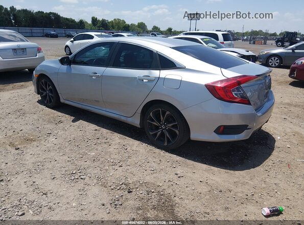 19XFC2F81KE037305 2019 HONDA CIVIC Silver უკანა მარცხენა