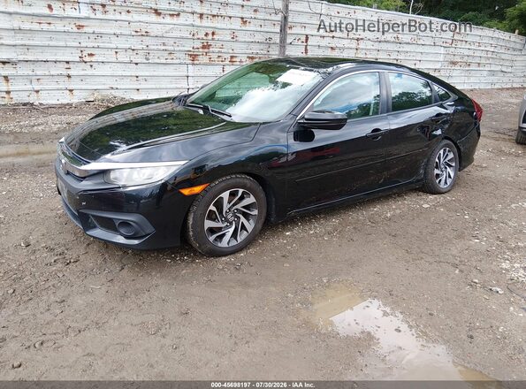 19XFC2F82GE048286 2016 HONDA CIVIC Черный Передняя левая четверть