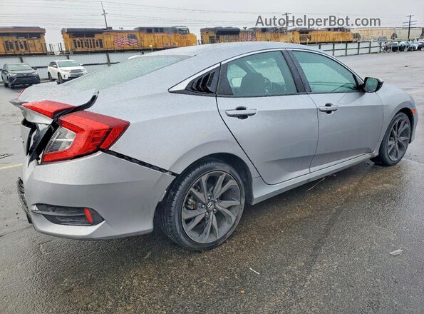 19XFC2F82KE210619 2019 HONDA CIVIC Silver Tył prawy