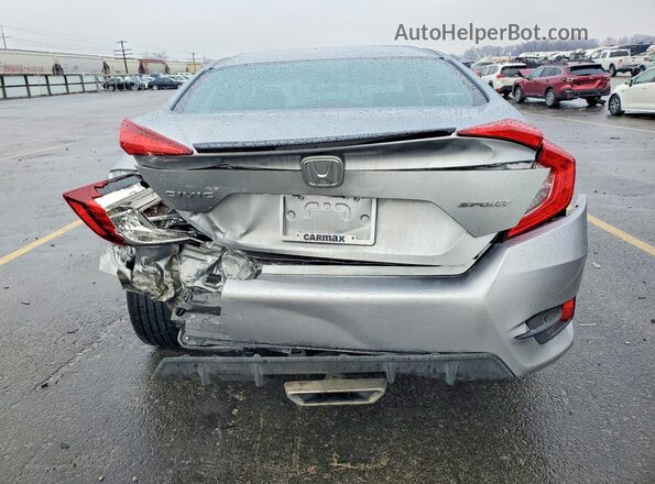 19XFC2F82KE210619 2019 HONDA CIVIC Silver Widok z tyłu