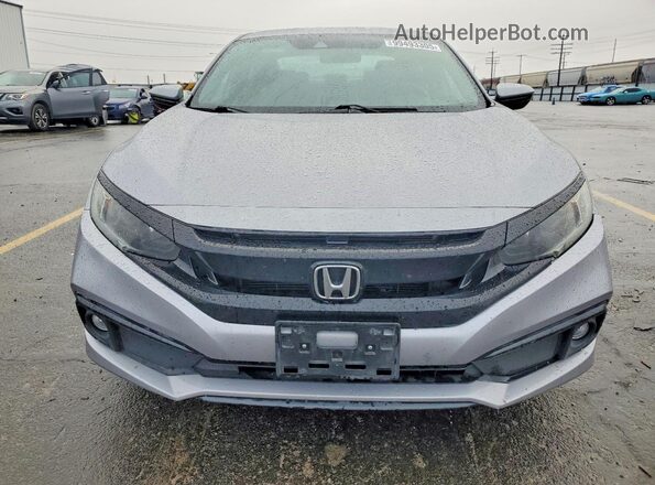 19XFC2F82KE210619 2019 HONDA CIVIC Silver Widok z przodu