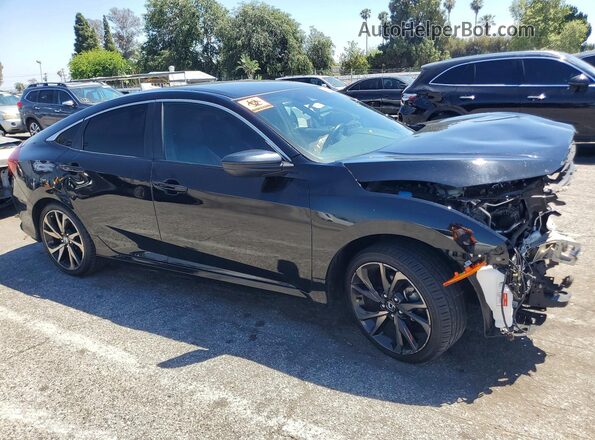 19XFC2F82KE211771 2019 HONDA CIVIC Black წინა მარჯვენა