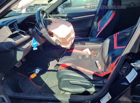 19XFC2F82KE211771 2019 HONDA CIVIC Black წინა სალონის ხედი