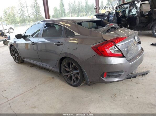 19XFC2F82KE213262 2019 HONDA CIVIC Gray უკანა მარცხენა