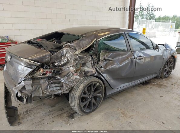 19XFC2F82KE213262 2019 HONDA CIVIC Gray წინა ხედი