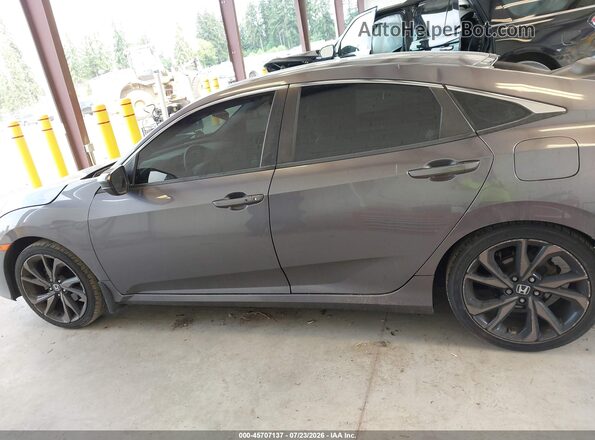 19XFC2F82KE213262 2019 HONDA CIVIC Gray 