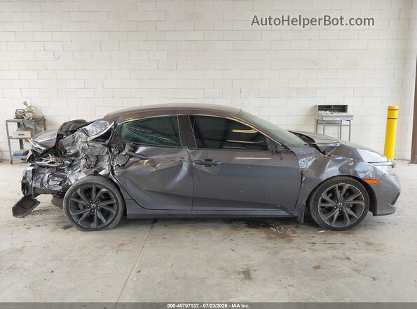 19XFC2F82KE213262 2019 HONDA CIVIC Gray სალონის 360-გრადუსიანი ხედი