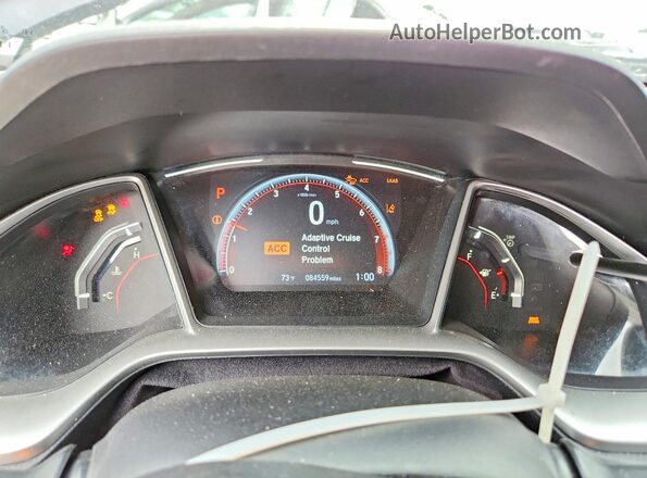 19XFC2F82LE020286 2020 HONDA CIVIC Black Vista del cuadro de instrumentos