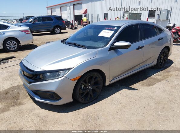 19XFC2F82ME002324 2021 HONDA CIVIC Серебряный Передняя левая четверть
