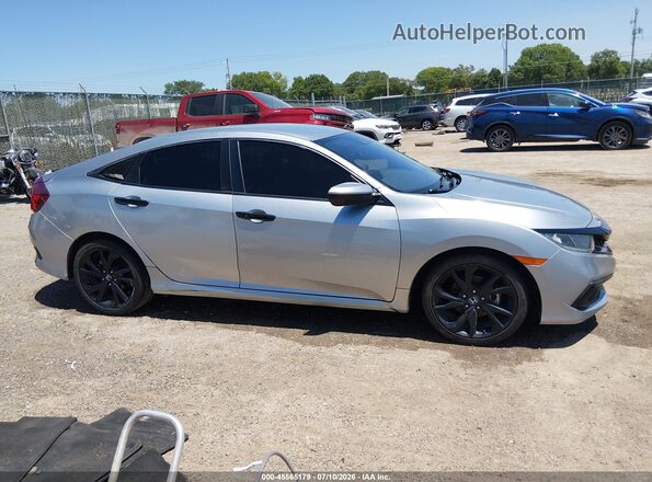19XFC2F82ME002324 2021 HONDA CIVIC Серебряный Вид задней части салона