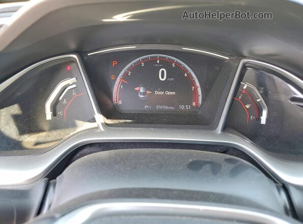 19XFC2F83KE007870 2019 HONDA CIVIC Silver Սարքավորումների վահանակի տեսք