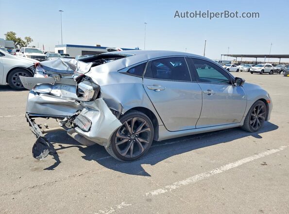 19XFC2F83KE007870 2019 HONDA CIVIC Silver Հետևի աջ