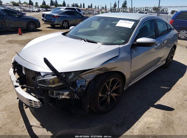19XFC2F83KE208362 2019 HONDA CIVIC Серебряный Передняя левая четверть
