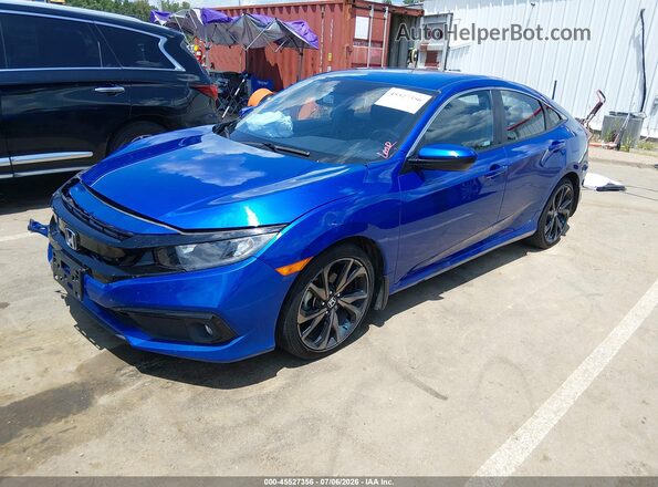 19XFC2F83ME003403 2021 HONDA CIVIC Blue Vista tres cuartos delantera izquierda
