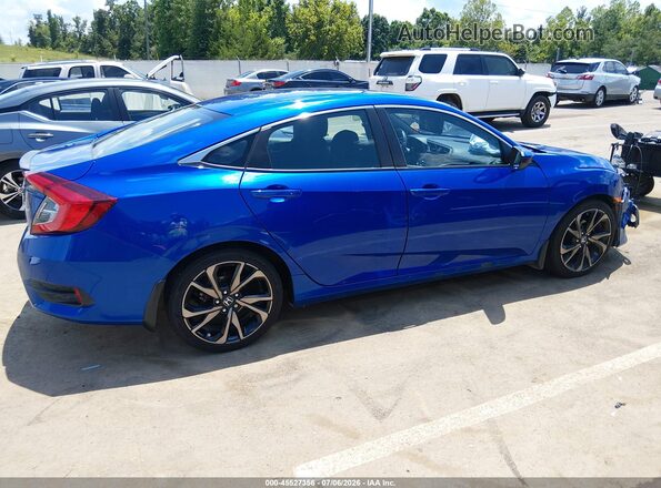 19XFC2F83ME003403 2021 HONDA CIVIC Blue Vista interior trasera