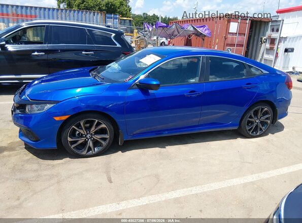 19XFC2F83ME003403 2021 HONDA CIVIC Blue Vista interior de 360 grados