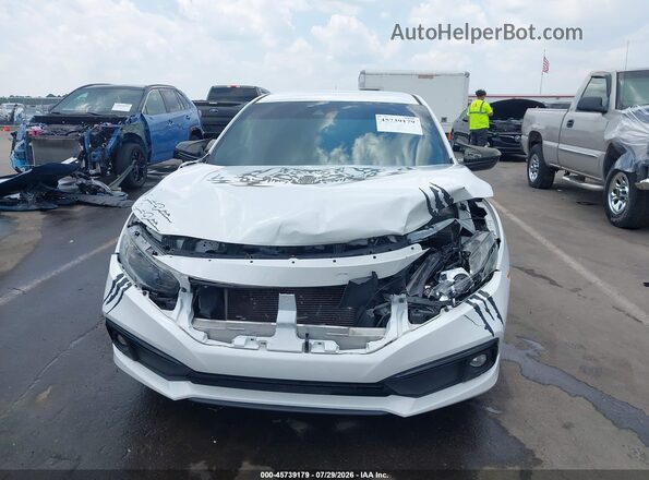 19XFC2F83ME003546 2021 HONDA CIVIC Белый Вид щитка приборов