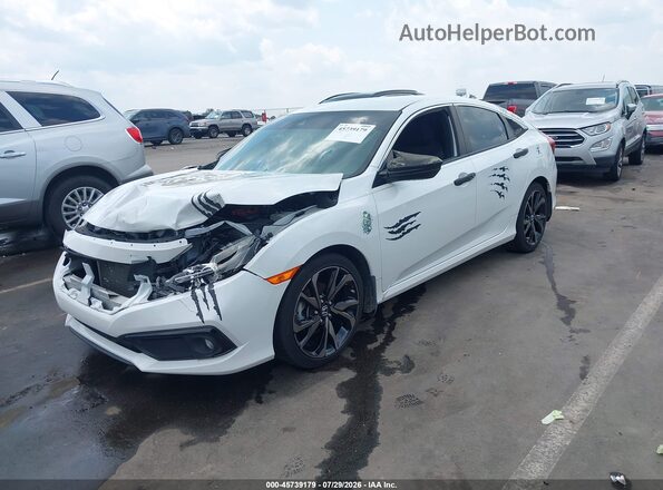19XFC2F83ME003546 2021 HONDA CIVIC Белый Передняя левая четверть