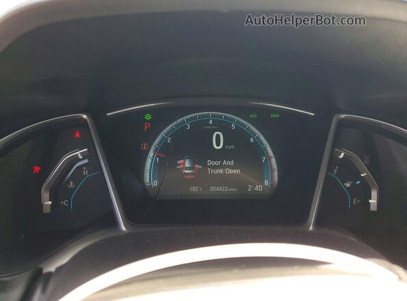 19XFC2F84JE202522 2018 HONDA CIVIC Серебряный Вид щитка приборов