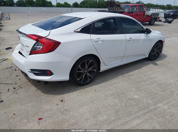 19XFC2F84KE033538 2019 HONDA CIVIC White Задня права чверть