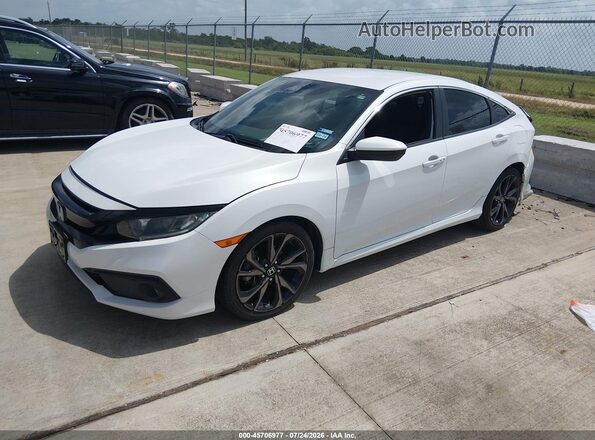 19XFC2F84KE033538 2019 HONDA CIVIC White Передня ліва чверть