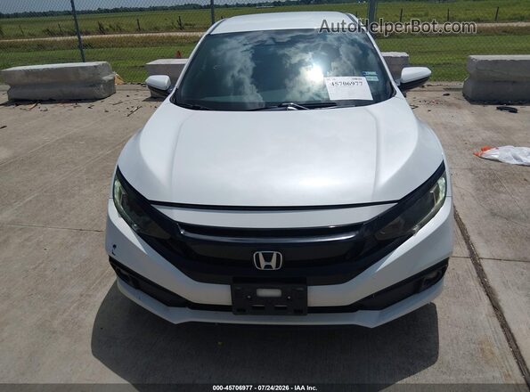 19XFC2F84KE033538 2019 HONDA CIVIC White Вид щитка приладів