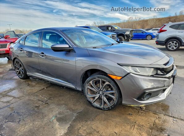 19XFC2F84KE205485 2019 HONDA CIVIC Угольный Передняя правая четверть