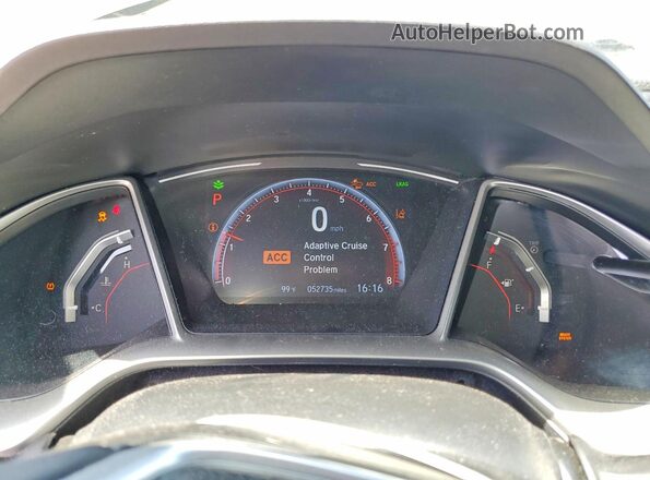 19XFC2F84LE015249 2020 HONDA CIVIC Black Instrument cluster view
