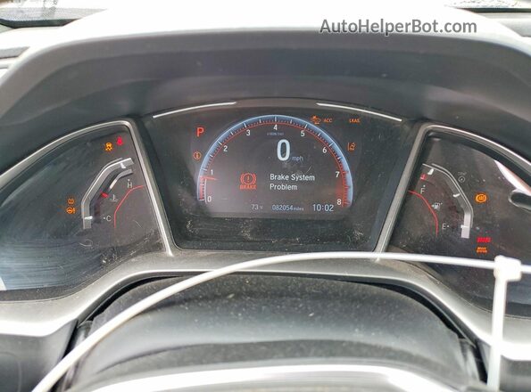 19XFC2F84LE200773 2020 HONDA CIVIC Black Вид щитка приладів