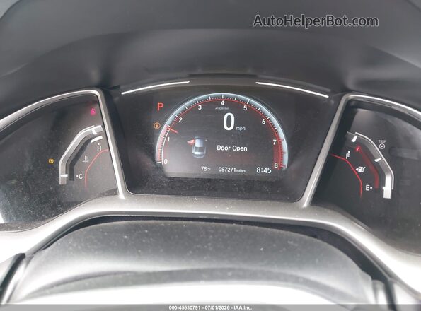 19XFC2F84ME202380 2021 HONDA CIVIC Black Widok tylnych siedzeń