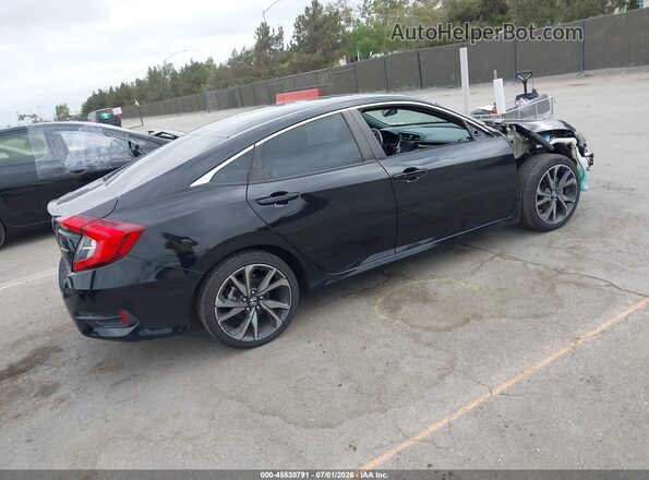 19XFC2F84ME202380 2021 HONDA CIVIC Black Tył prawy