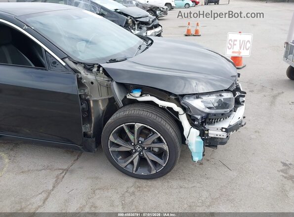 19XFC2F84ME202380 2021 HONDA CIVIC Black Widok z przodu