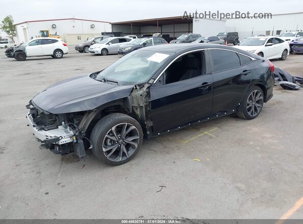19XFC2F84ME202380 2021 HONDA CIVIC Black Przód lewy