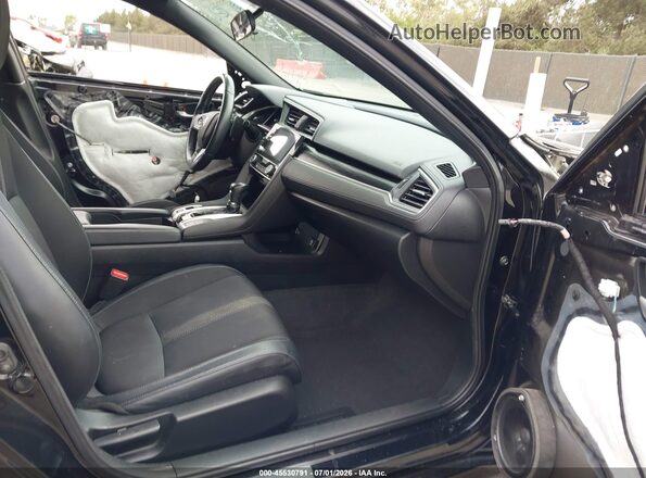 19XFC2F84ME202380 2021 HONDA CIVIC Black Widok wnętrza z przodu