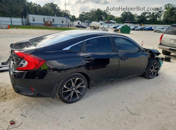 19XFC2F85KE030177 2019 HONDA CIVIC Black უკანა მარჯვენა
