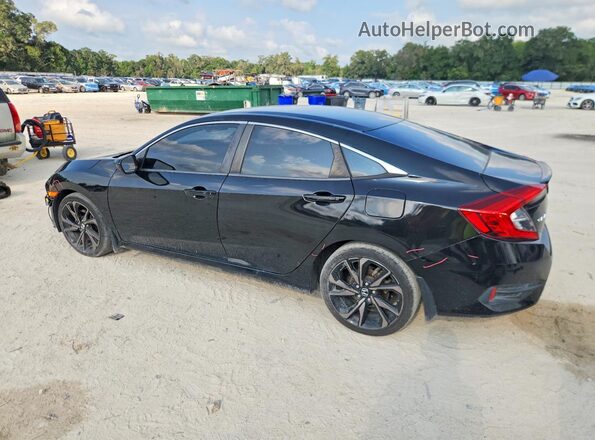19XFC2F85KE030177 2019 HONDA CIVIC Black უკანა მარცხენა