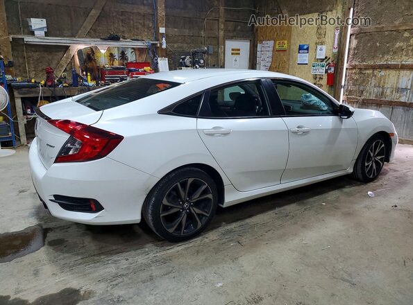 19XFC2F85KE036755 2019 HONDA CIVIC White Tył prawy
