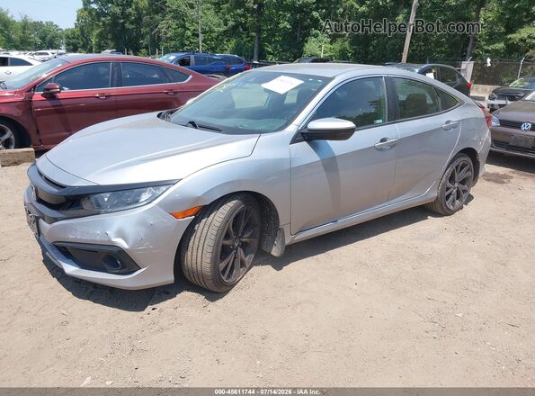 19XFC2F85LE214813 2020 HONDA CIVIC Silver Vista tres cuartos delantera izquierda